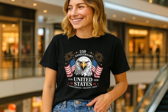 250 Anniversary USA Eagle Design: Bold Patriotic Graphics