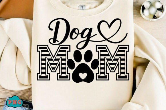 Creative Applications of Dog Mom Paw T-Shirt Design