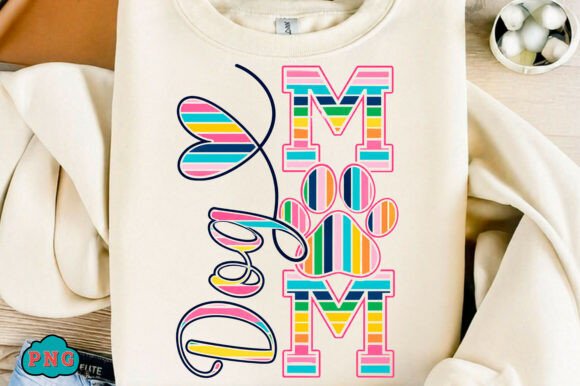 Dog Mom Colorful Paw T-Shirt Design: A Graphic Designer's Guide