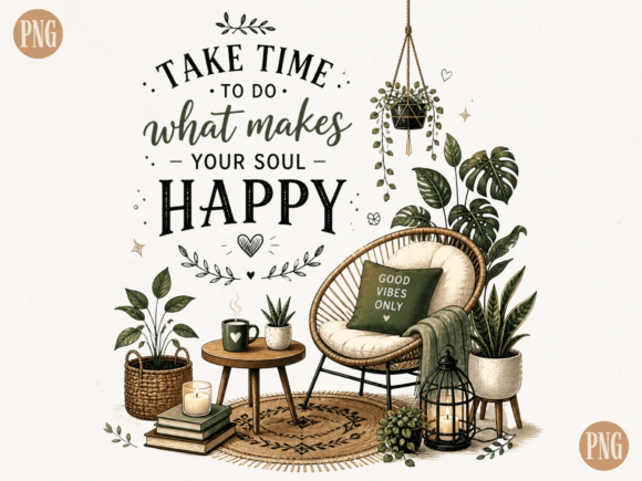 Elevate Your Projects with the Plant Therapy Quote PNG Design