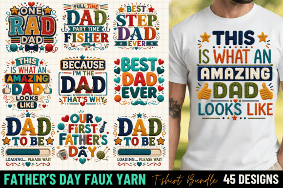 Father's Day Faux Yarn Bundle: Dad Design for Creative Projects