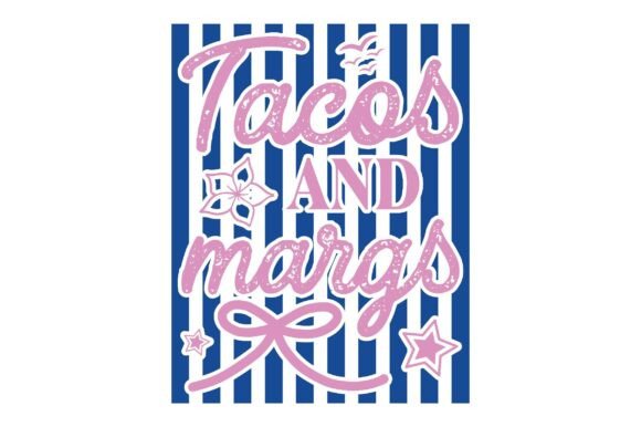 Fun Summer Sublimation Design PNG: Tacos & Margs Fiesta
