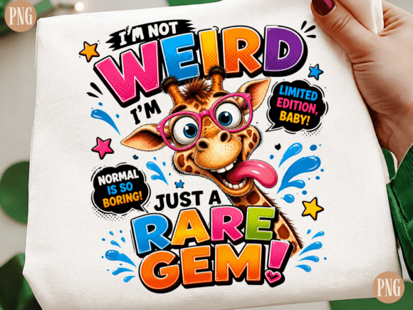 I'm Not Weird PNG: Humor in Modern Design