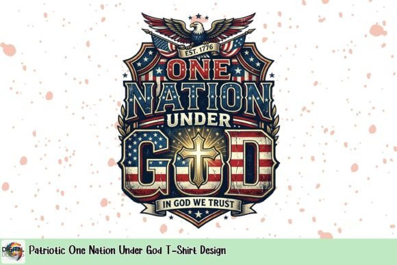 Patriotic One Nation Under God T-Shirt Design: A Visual Statement