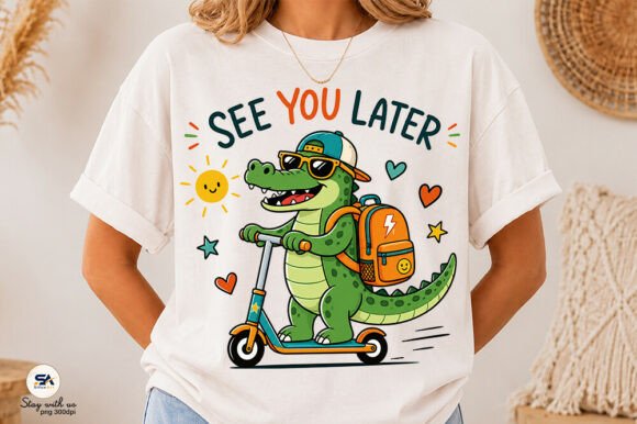 See You Later Gator PNG: A Playful Design Asset
