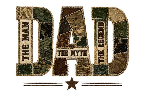 The Man the Myth Dad Design: A Vintage Graphic for Modern Branding
